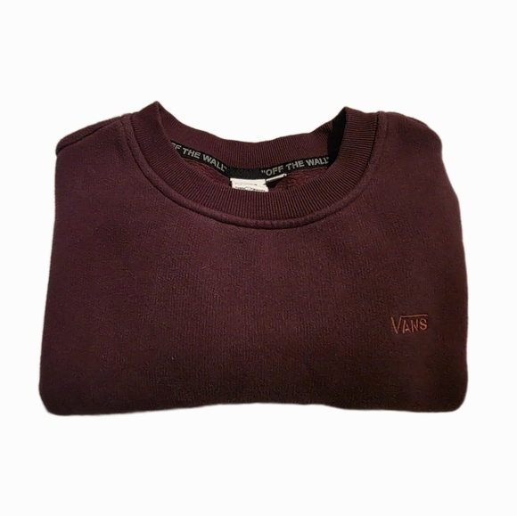 Vans Sweaters - Vans Woman's Dark Maroon Crewneck ComfyCush Sweater